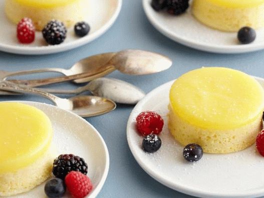 Photographie de plat - Pudding au citron