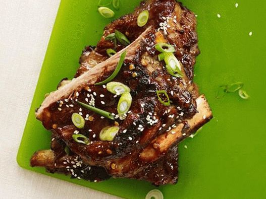 Côtes de porc épicées glacées à la sauce Hoisin Côtes de porc épicées glacées à la sauce Hoisin