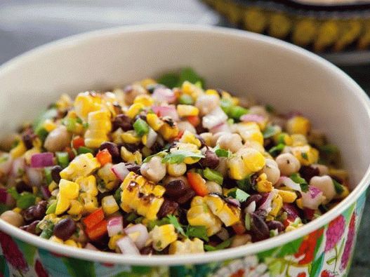 Dish Photography - Salade de maïs et haricots grillés