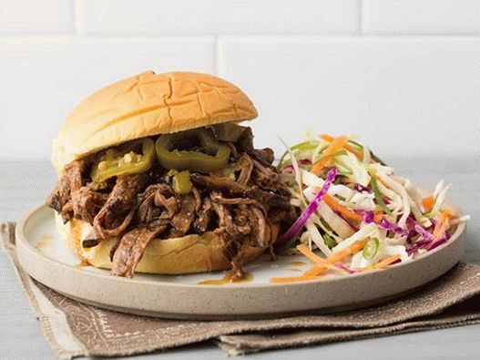 Sandwich au bœuf à l'étouffée du Texas