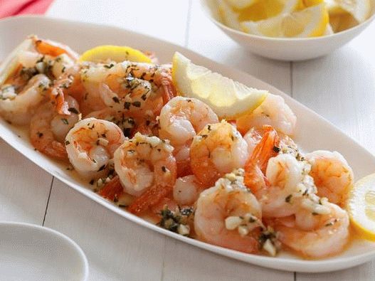 Crevettes à la sauce citron-vermouth