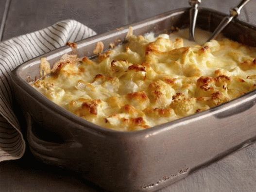 Gratin de chou-fleur au fromage de chèvre