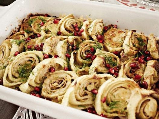 Fenouil au four avec du fromage