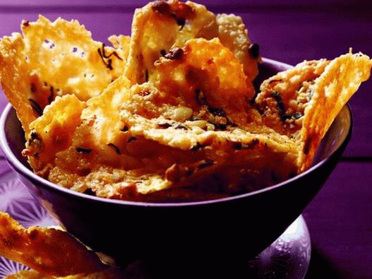 Chips de fromage aux pignons de pin