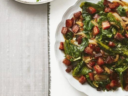 Escariol Braisé au Bacon