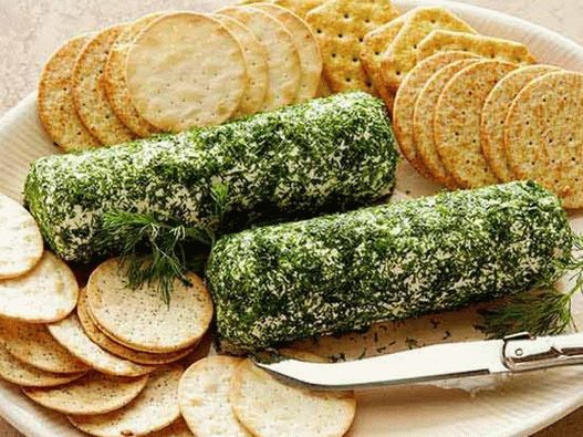 Fromage de chèvre saupoudré d'aneth