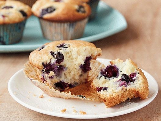 Muffins photo aux myrtilles