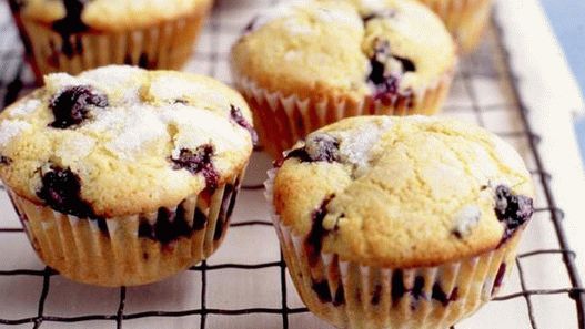 Photo de double muffins aux bleuets