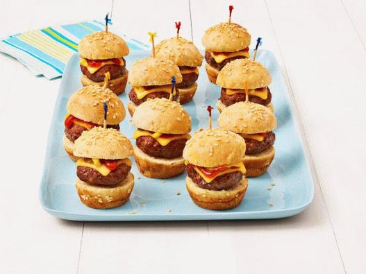 Photo Mini hamburgers pour un buffet