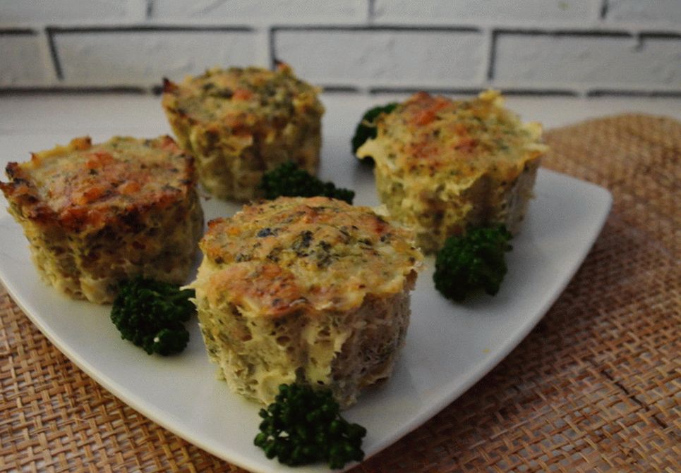 Muffins à la viande de brocoli