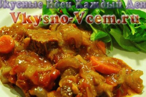 viande dans une cocotte dans du jus de pomme