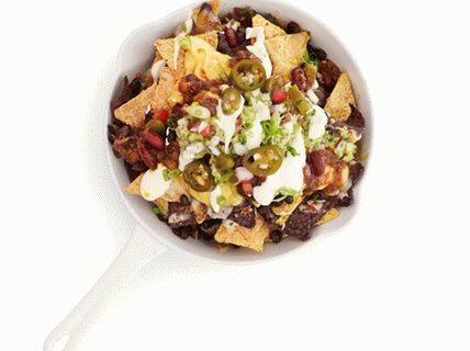 Photo de nacho à la sauce guacamole