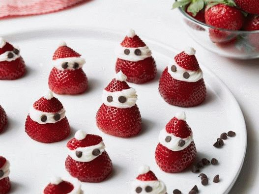 Père Noël de fraises