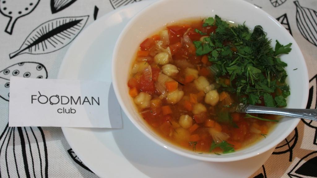 Soupe aux pois chiches: recette vidéo