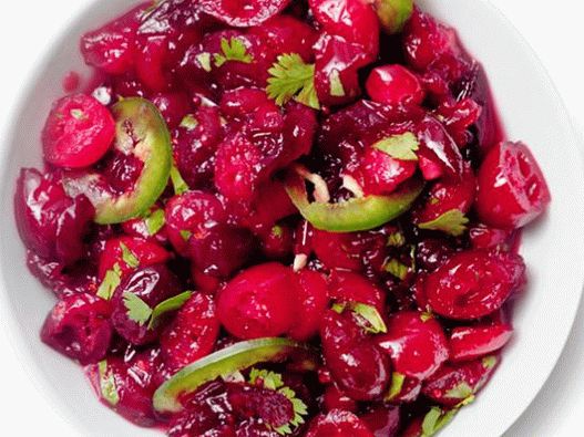 Salsa épicée aux canneberges