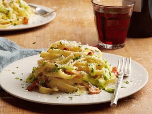 Photo Carbonara Pâtes Aux Asperges