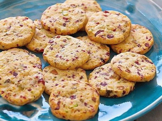 Photo Cookies au fromage, canneberges et pistaches