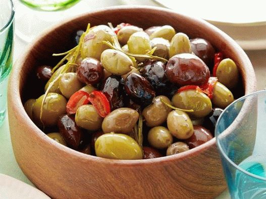 Olives épicées cuites au four