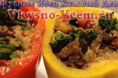 Poivron farci de légumes pour l'hiver