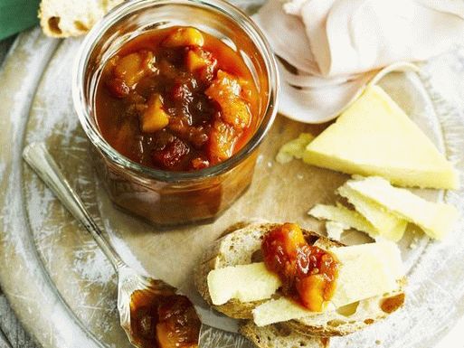 Photo de chutney à la moutarde à la pêche