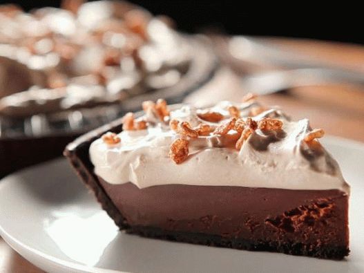 Photo Tarte au chocolat et crème au café