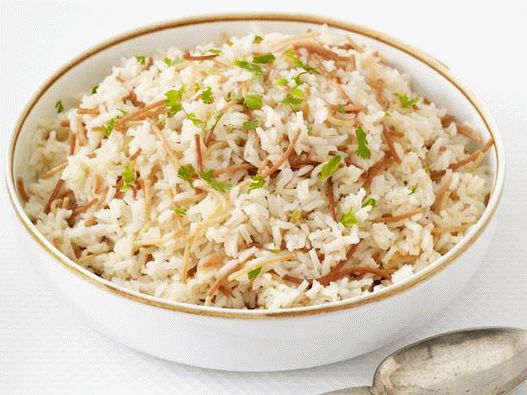 Photo riz et vermicelle pilaf