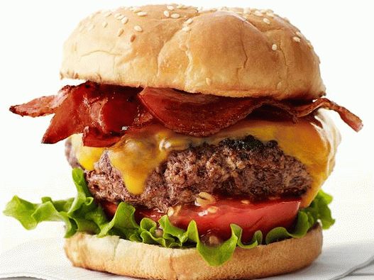 Burger au bacon et au fromage