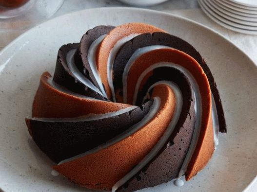 Photo du plat - Cupcake avec spirales chocolat-vanille