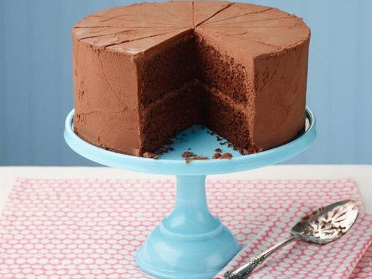 Photographie de plat - Gâteau au chocolat avec mayonnaise