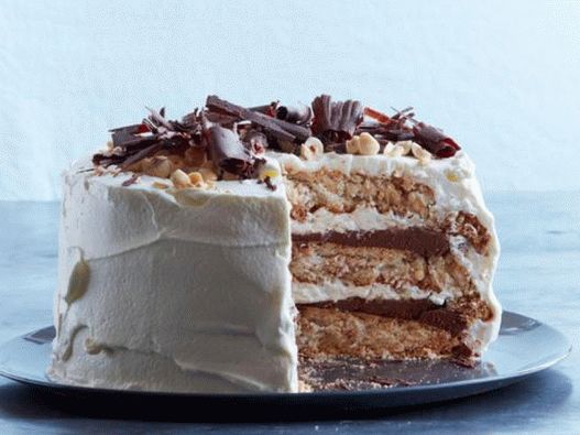 Photographie de plat - Gâteau Dacoise au Noix et au Chocolat