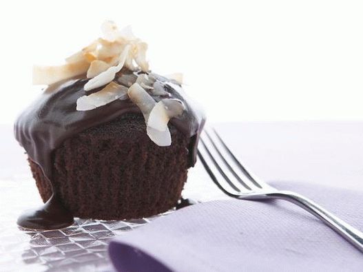 Photographie de plat - Petits gâteaux au chocolat à la noix de coco