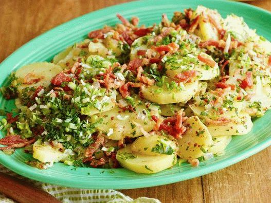 Salade de pommes de terre photo supérieure