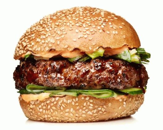 Hamburgers aux concombres et sauce hoisin