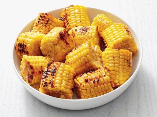 Photo - Maïs en épi avec du poivre de citron grillé