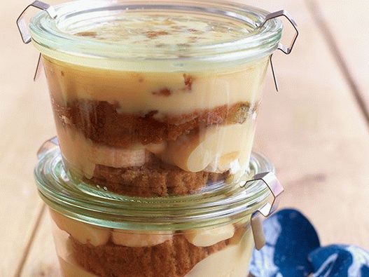 Photo Pudding aux bananes et muffins