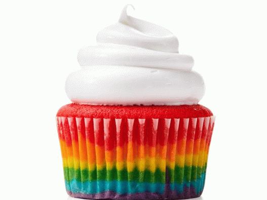 Photo cupcakes arc-en-ciel