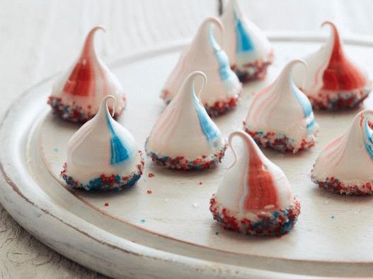Photo meringues multicolores