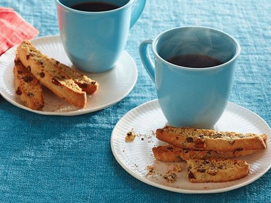 Biscotti avec des morceaux de chocolat