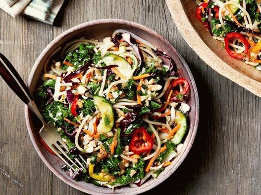 Dish Photography - Salade asiatique aux spaghettis
