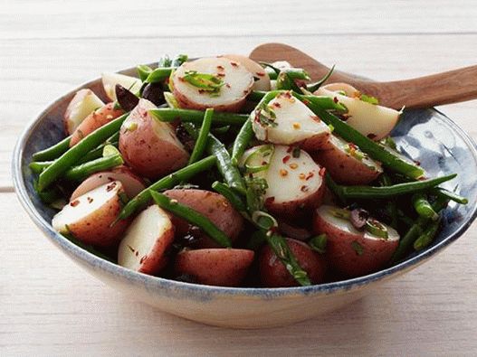 Photo du plat - Salade de pommes de terre et haricots verts