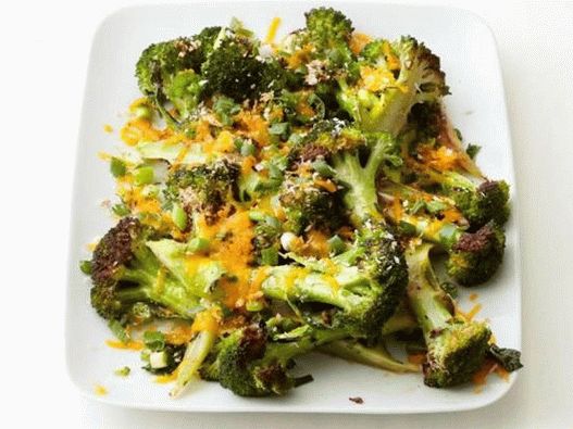 Photo du plat - Brocoli cuit au four sous une croûte de cheddar