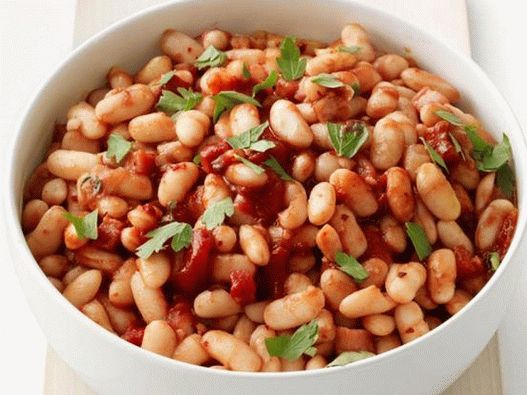 Vaisselle photo - Haricots à la sauce balsamique