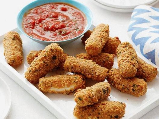 Bâtons croustillants à la mozzarella utiles
