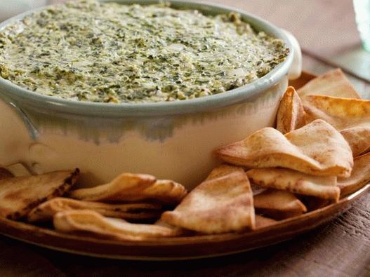 Sauce tiède aux épinards et aux artichauts