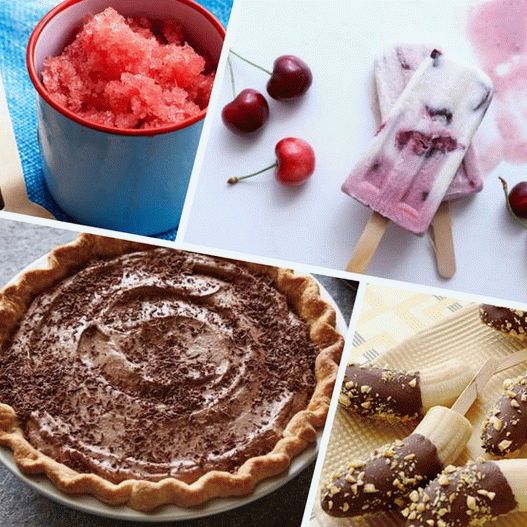 Recettes de photos pour une glace saine et une glace aux fruits