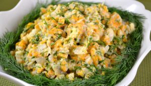 Salade de poisson Pollock