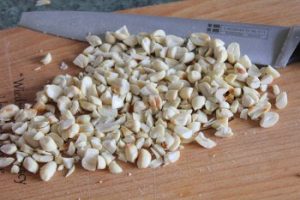 Riz aux cacahuètes et au pesto