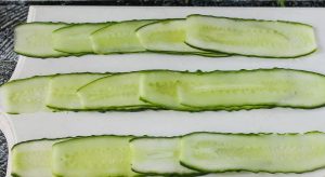 Rouleaux de concombre