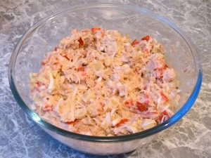 Salade "Football" au poisson