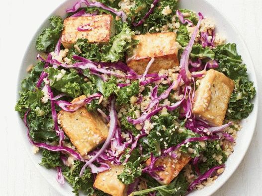 Photo Salade De Chou Avec Du Tofu